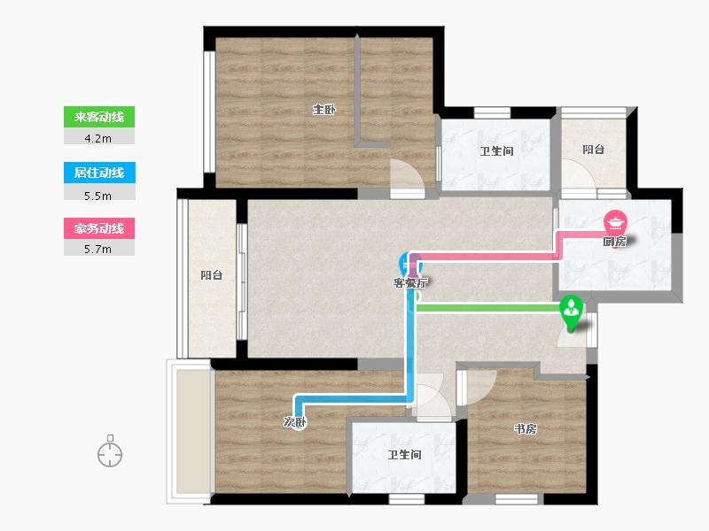 广东省-深圳市-天玺壹号-85.00-户型库-动静线