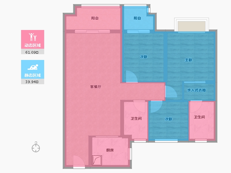 湖北省-武汉市-首地云梦台-90.00-户型库-动静分区