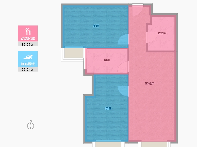 天津-天津市-上东金茂悦-83.00-户型库-动静分区