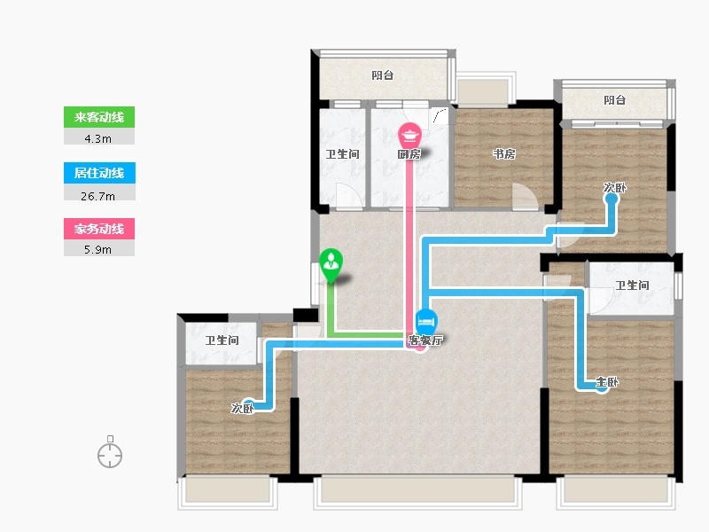 广西壮族自治区-柳州市-君汇濠庭-188.00-户型库-动静线