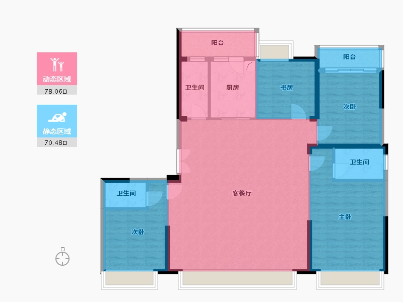 广西壮族自治区-柳州市-君汇濠庭-188.00-户型库-动静分区