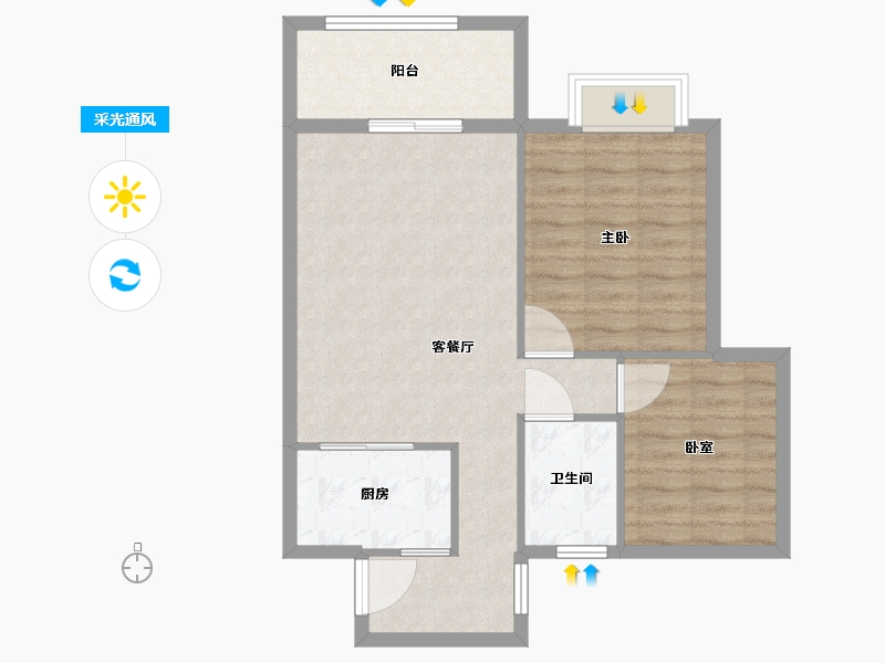 四川省-成都市-明信仕林府-70.00-户型库-采光通风