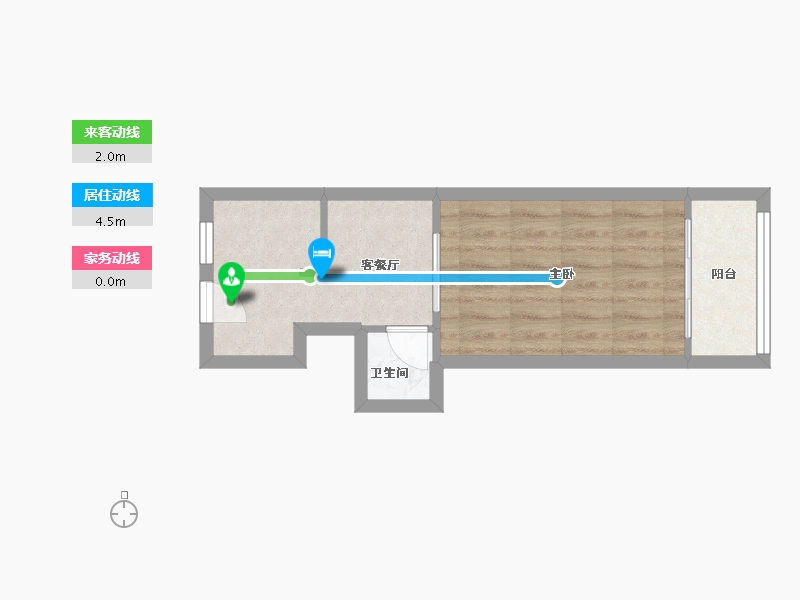 北京-北京市-车道沟南里小区-25.00-户型库-动静线