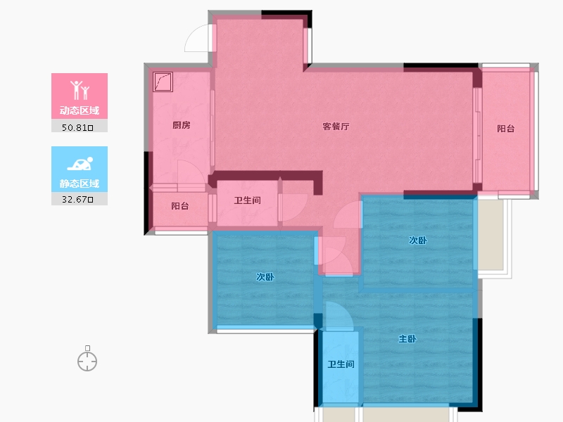 广西壮族自治区-桂林市-山水凤凰城-89.00-户型库-动静分区