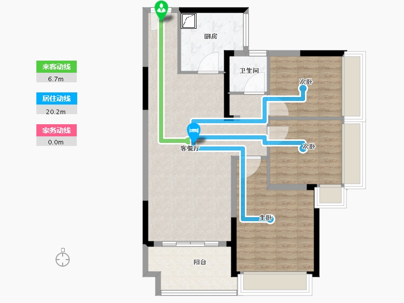 广东省-深圳市-塘尾华强城市花园-89.00-户型库-动静线