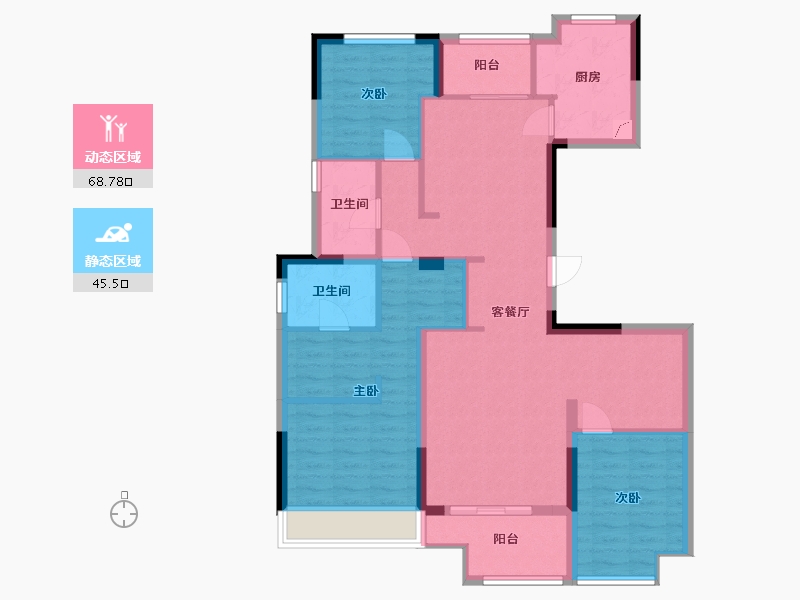 湖北省-恩施土家族苗族自治州-美景东方樾-120.00-户型库-动静分区