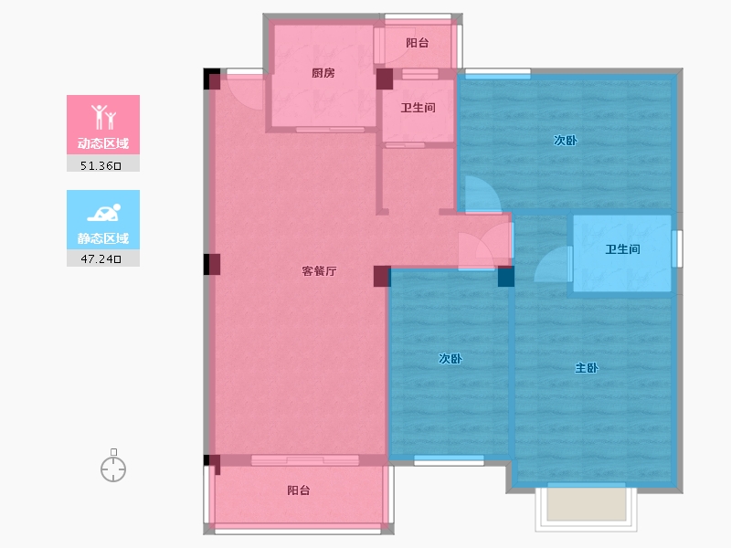 广西壮族自治区-桂林市-三江和韵-94.76-户型库-动静分区