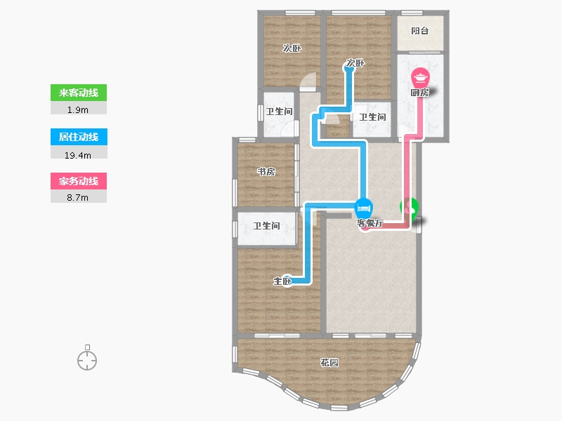 云南省-丽江市-福地家园-140.00-户型库-动静线