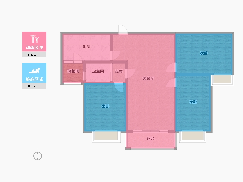 河南省-开封市-法兰西-20.00-户型库-动静分区