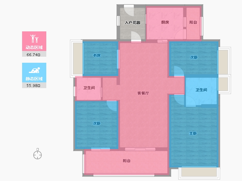 广东省-汕尾市-时代水岸-115.00-户型库-动静分区