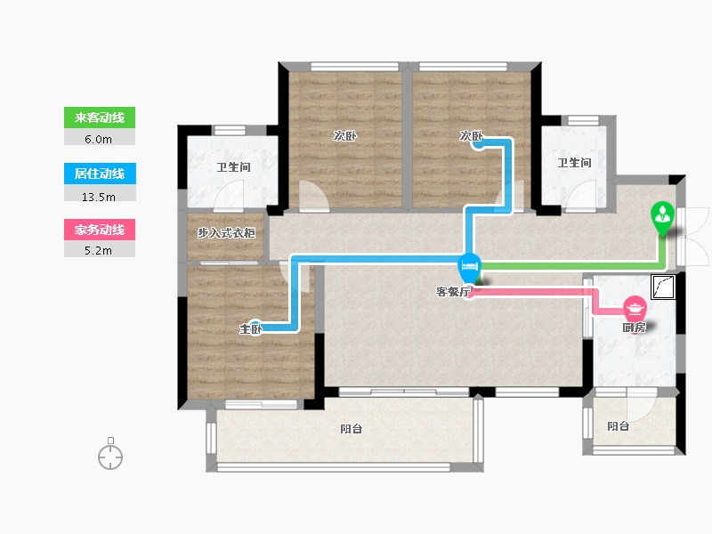 四川省-成都市-凤凰岛-120.00-户型库-动静线