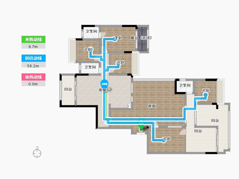 广西壮族自治区-桂林市-西宸源著-145.71-户型库-动静线