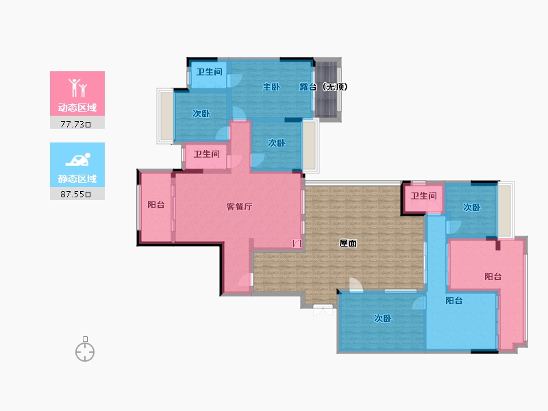 广西壮族自治区-桂林市-西宸源著-145.71-户型库-动静分区