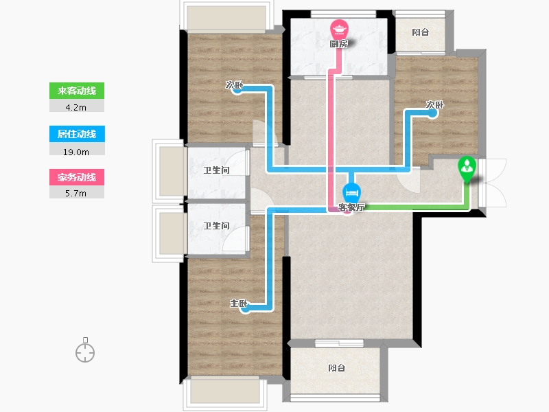 甘肃省-庆阳市-御江天府-97.00-户型库-动静线