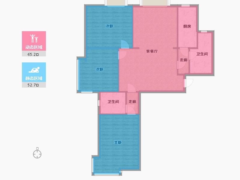 山东省-威海市-帝景文院-108.00-户型库-动静分区