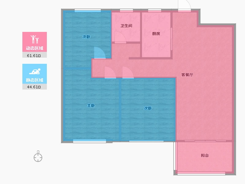 江西省-南昌市-新力时代广场-98.00-户型库-动静分区