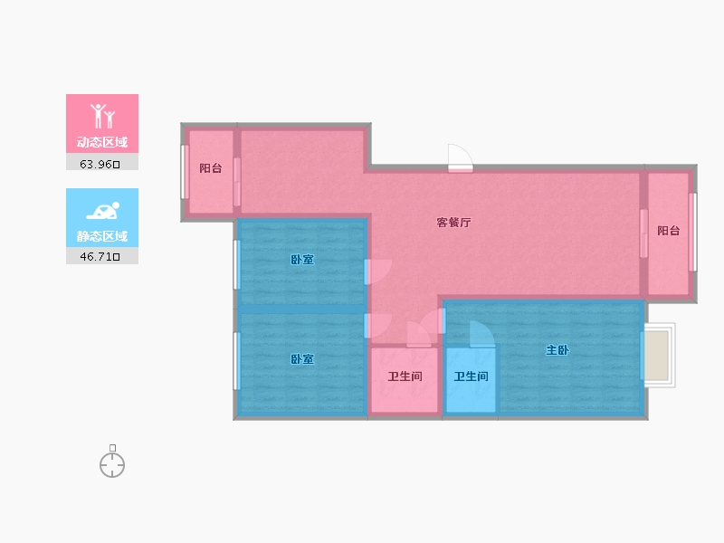 山西省-临汾市-阳光华府-120.00-户型库-动静分区