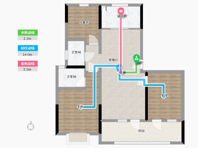 山东省-青岛市-漫山兰庭-100.00-户型库-动静线