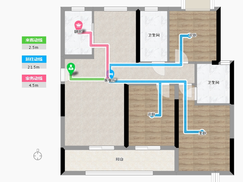 湖北省-武汉市-城投丰山府-91.60-户型库-动静线