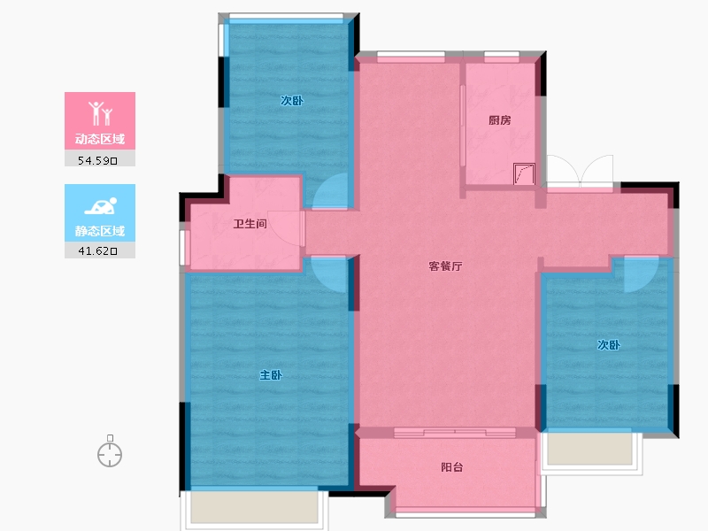 安徽省-合肥市-保利柏林之春-96.00-户型库-动静分区