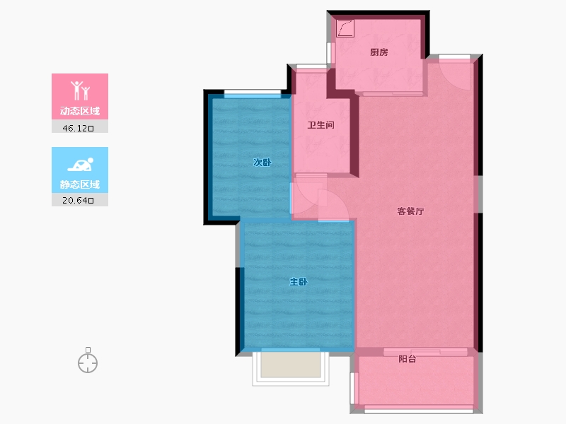 广东省-江门市-恒大-60.00-户型库-动静分区