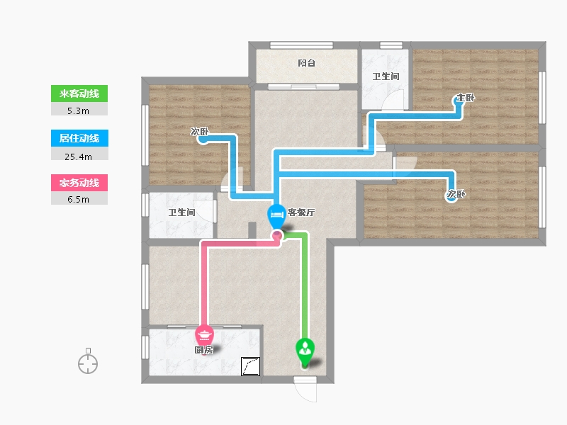 江苏省-连云港市-福港好莱坞-99.00-户型库-动静线