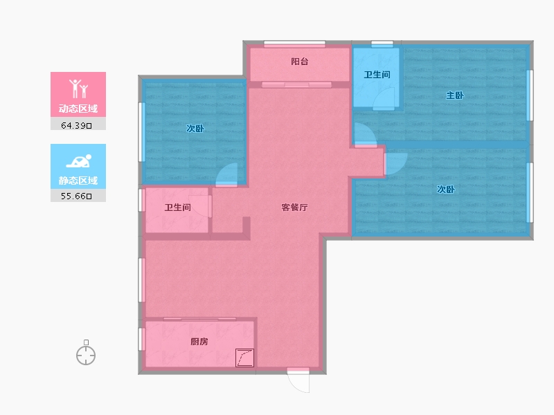 江苏省-连云港市-福港好莱坞-99.00-户型库-动静分区