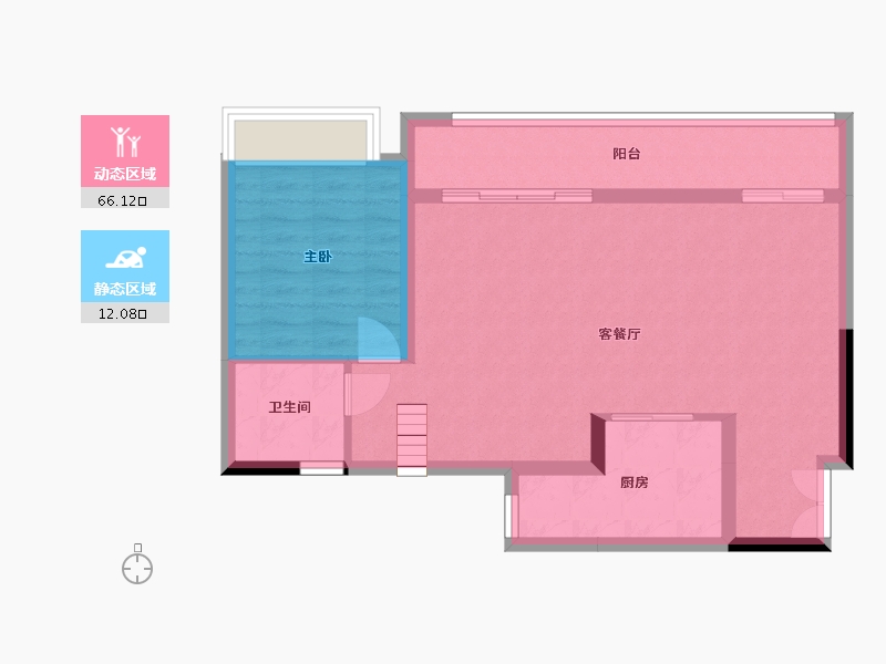 重庆-重庆市-西永九号-126.00-户型库-动静分区