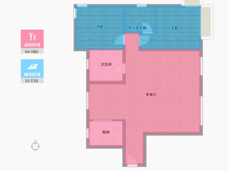 北京-北京市-三利中和城-93.00-户型库-动静分区