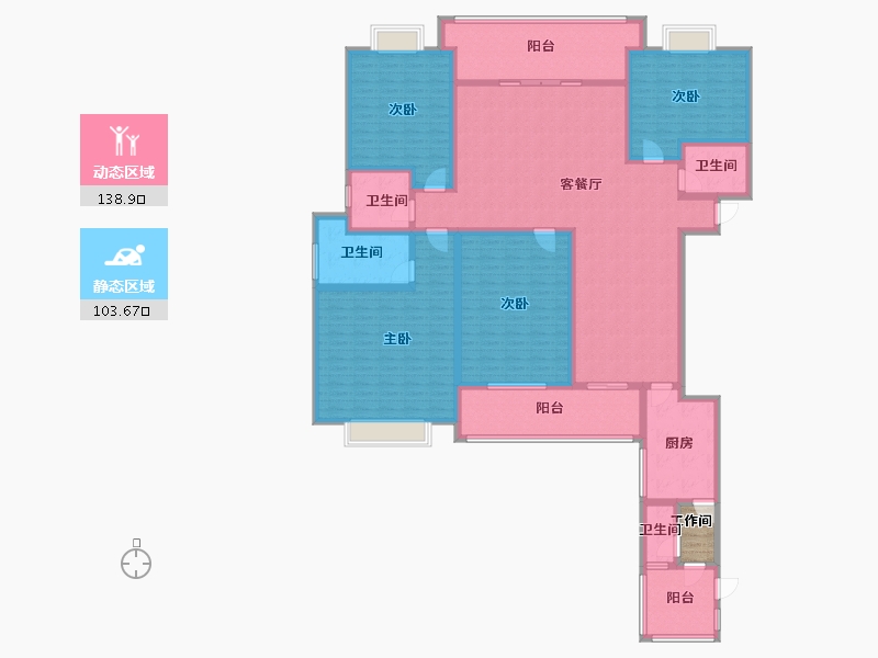 福建省-福州市-融侨外滩-D区-222.00-户型库-动静分区