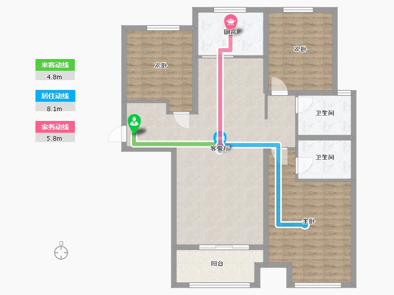 河北省-邢台市-樾公馆-110.00-户型库-动静线