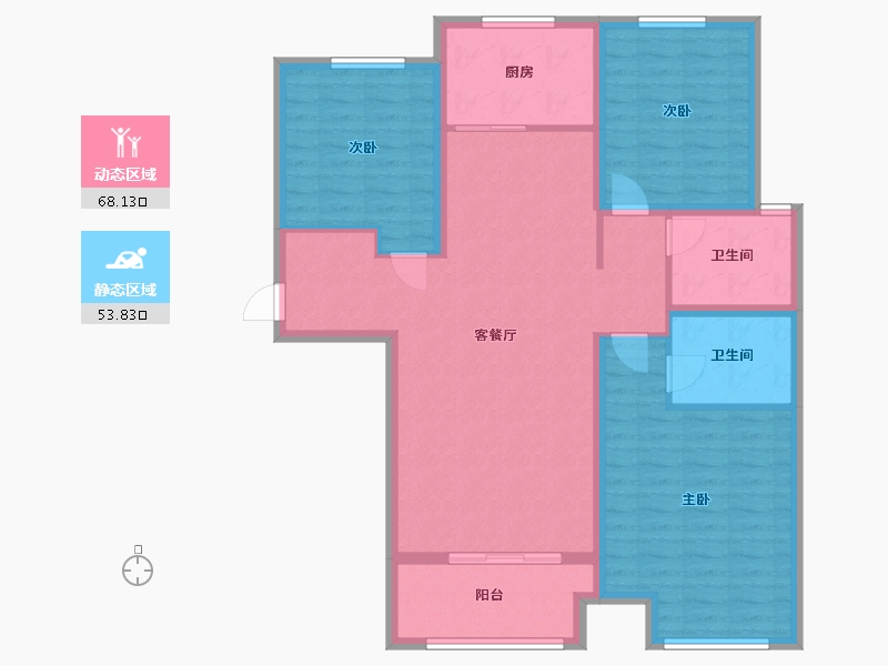 河北省-邢台市-樾公馆-110.00-户型库-动静分区