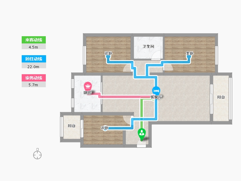 河北省-石家庄市-雅居南区-100.00-户型库-动静线