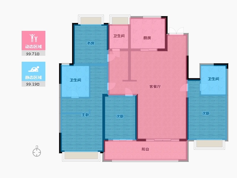 江苏省-常州市-怀德誉隽-180.00-户型库-动静分区