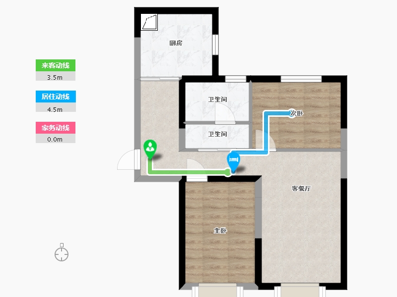 山西省-大同市-富力城-63.80-户型库-动静线