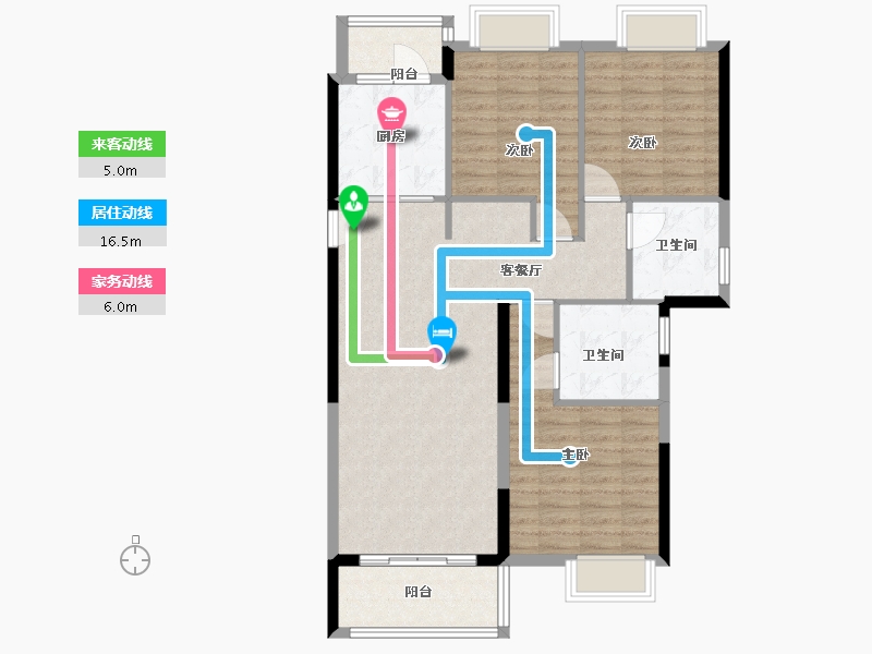 河南省-驻马店市-大地丽都-98.00-户型库-动静线