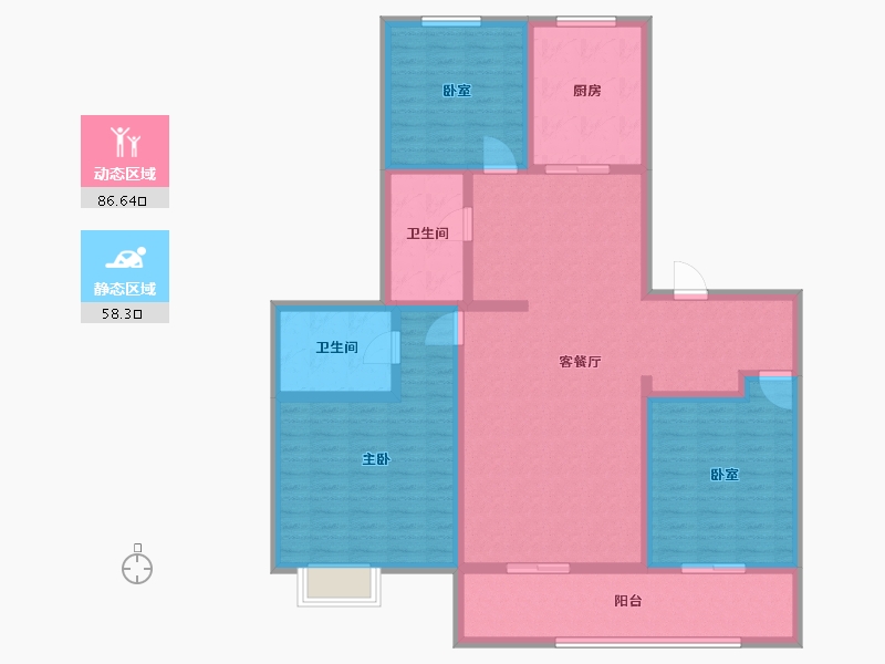 广东省-佛山市-招商悦府-130.00-户型库-动静分区