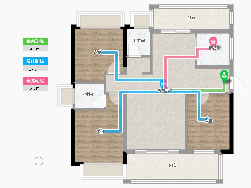 广西壮族自治区-北海市-中港城-88.88-户型库-动静线