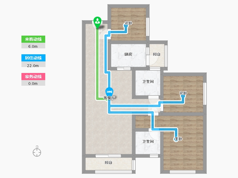 四川省-南充市-中南原山-67.00-户型库-动静线