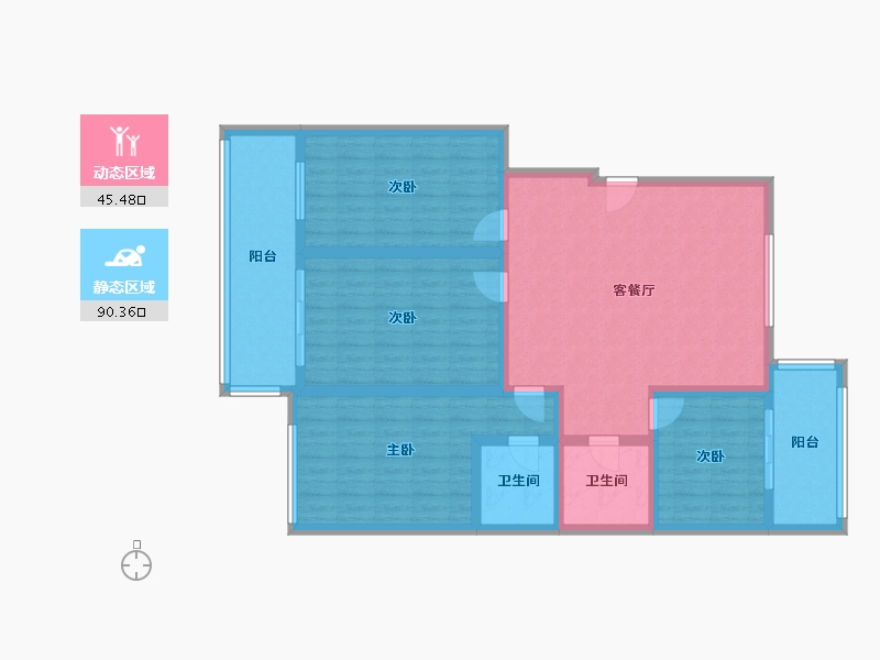 河南省-安阳市-丽豪小区-开发区新丽豪三期-140.00-户型库-动静分区