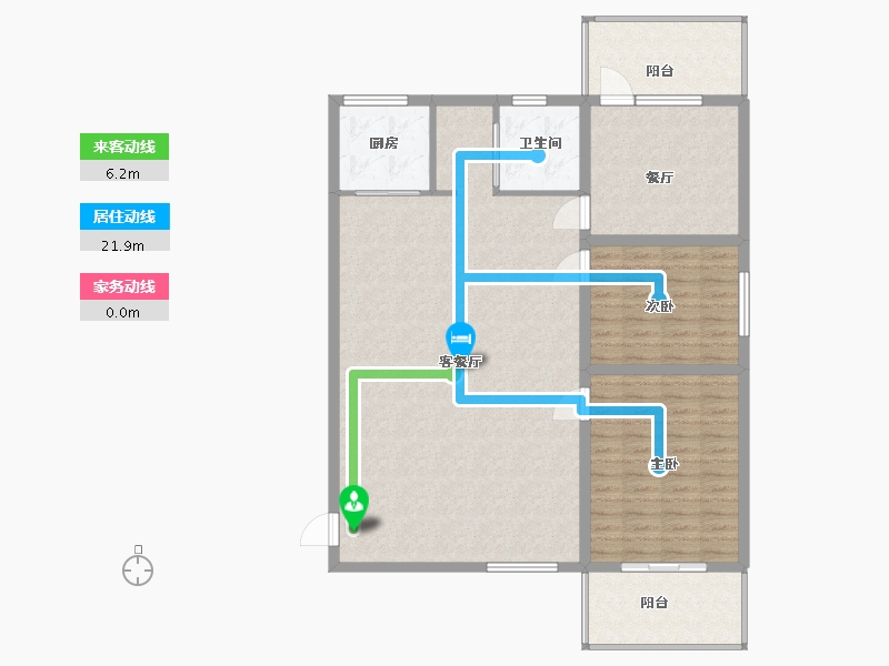 河南省-信阳市-腾达小区-120.00-户型库-动静线