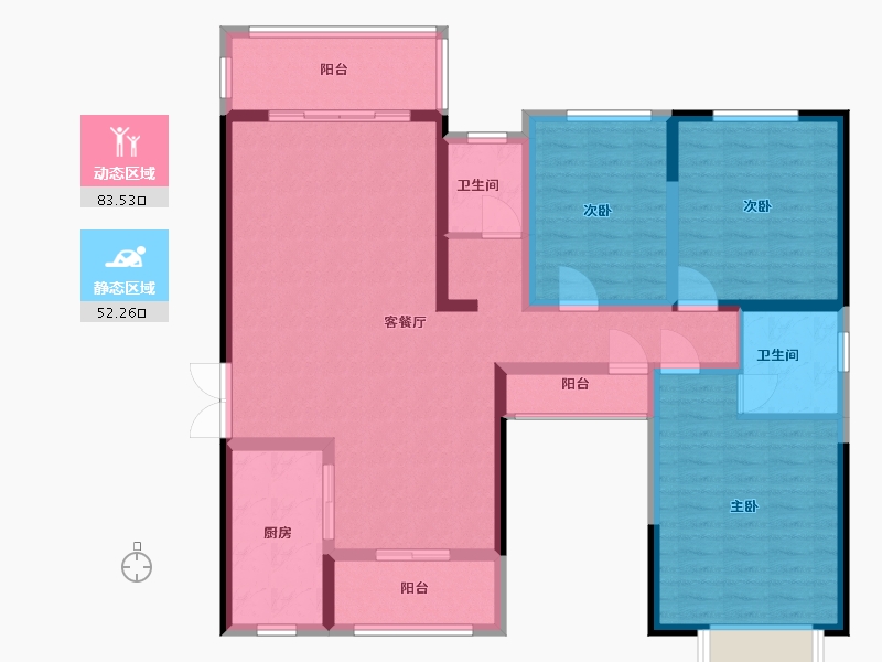 湖南省-株洲市-景秀家园-121.59-户型库-动静分区