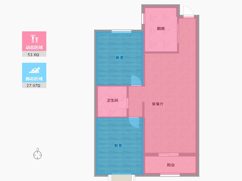 河北省-张家口市-融强臻品-72.66-户型库-动静分区