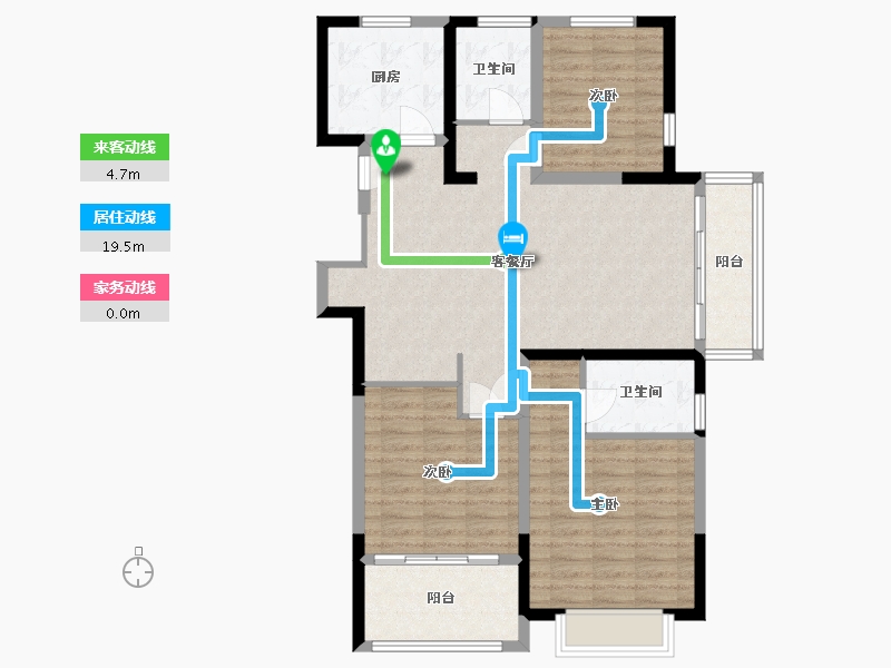 江苏省-连云港市-信安阅城-104.20-户型库-动静线