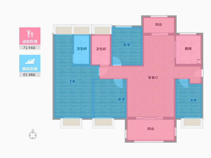 广西壮族自治区-来宾市-碧桂园-121.00-户型库-动静分区