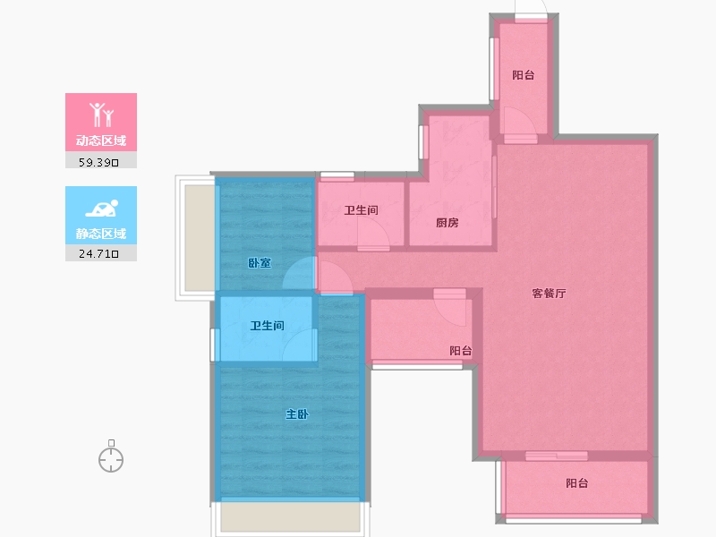 广西壮族自治区-崇左市-福苑小区-95.88-户型库-动静分区