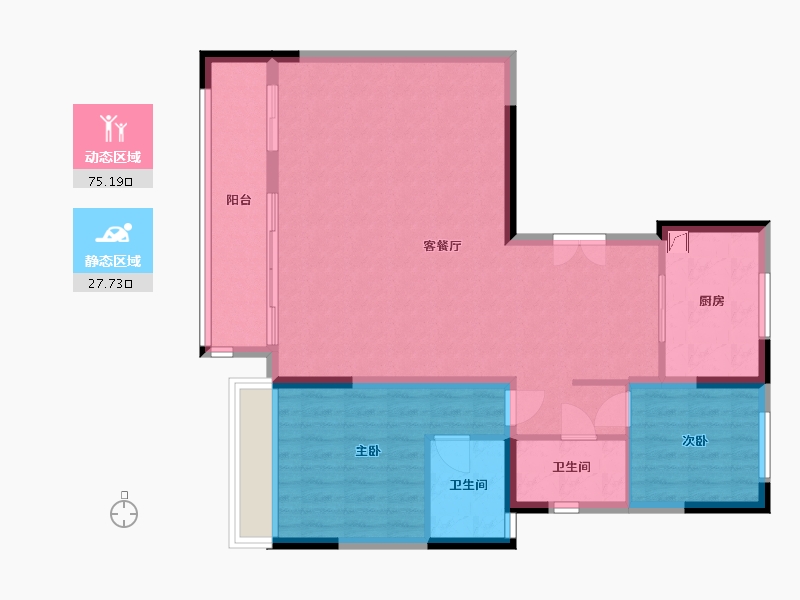 宁夏回族自治区-银川市-民生如院-99.10-户型库-动静分区