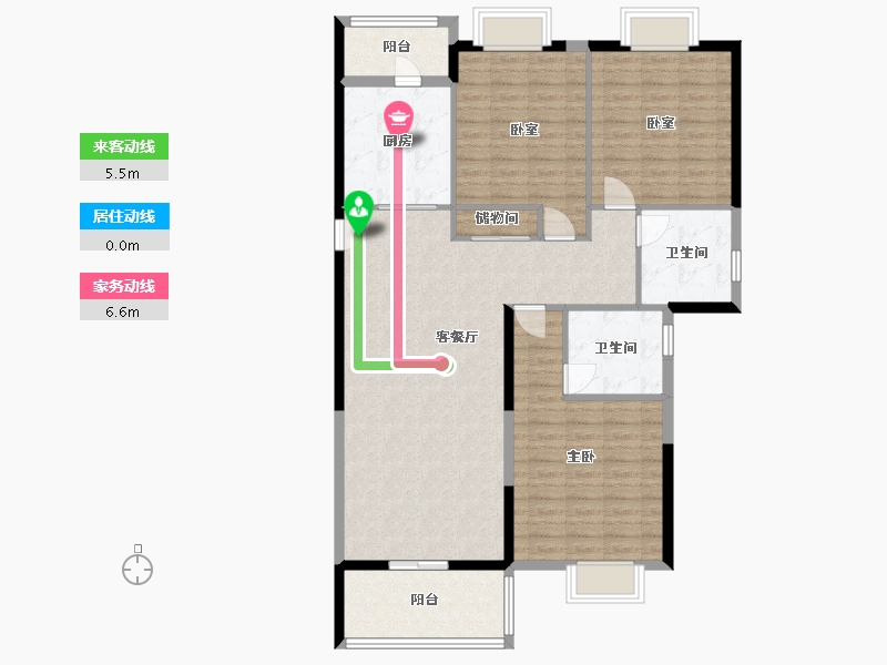 河南省-驻马店市-大地丽都-120.00-户型库-动静线