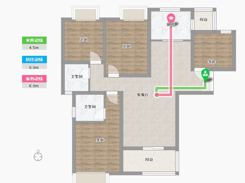 四川省-德阳市-德阳保利·中央花园-110.00-户型库-动静线