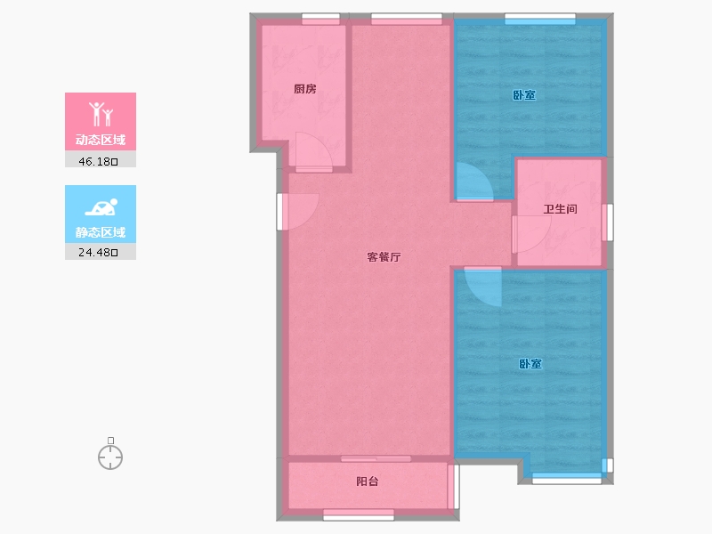 河北省-廊坊市-天佑·爱上岛-70.00-户型库-动静分区